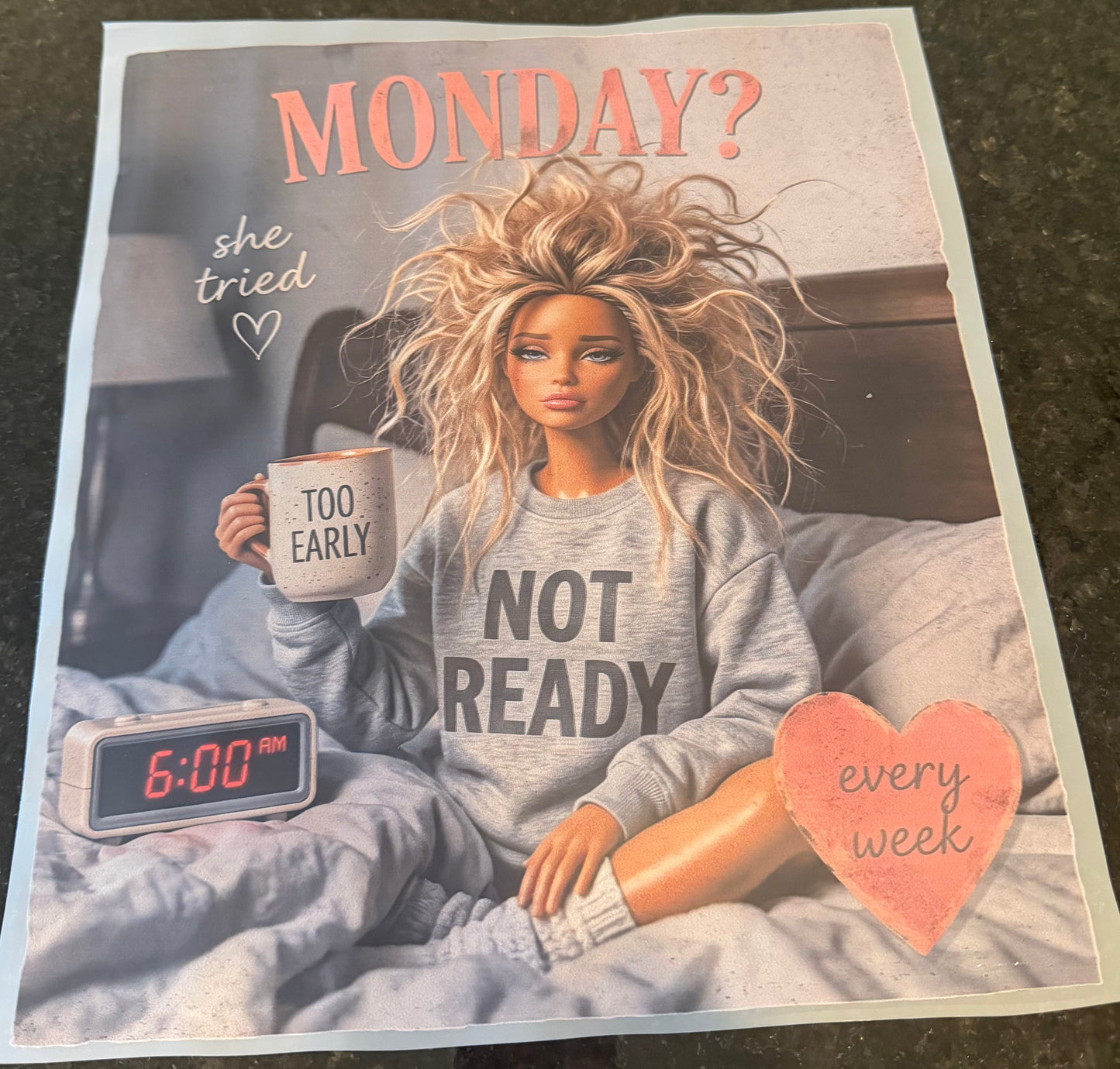 Monday not ready