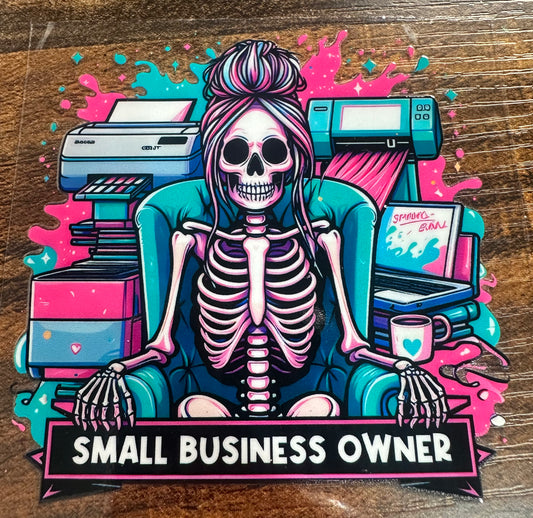 Small business owner decal