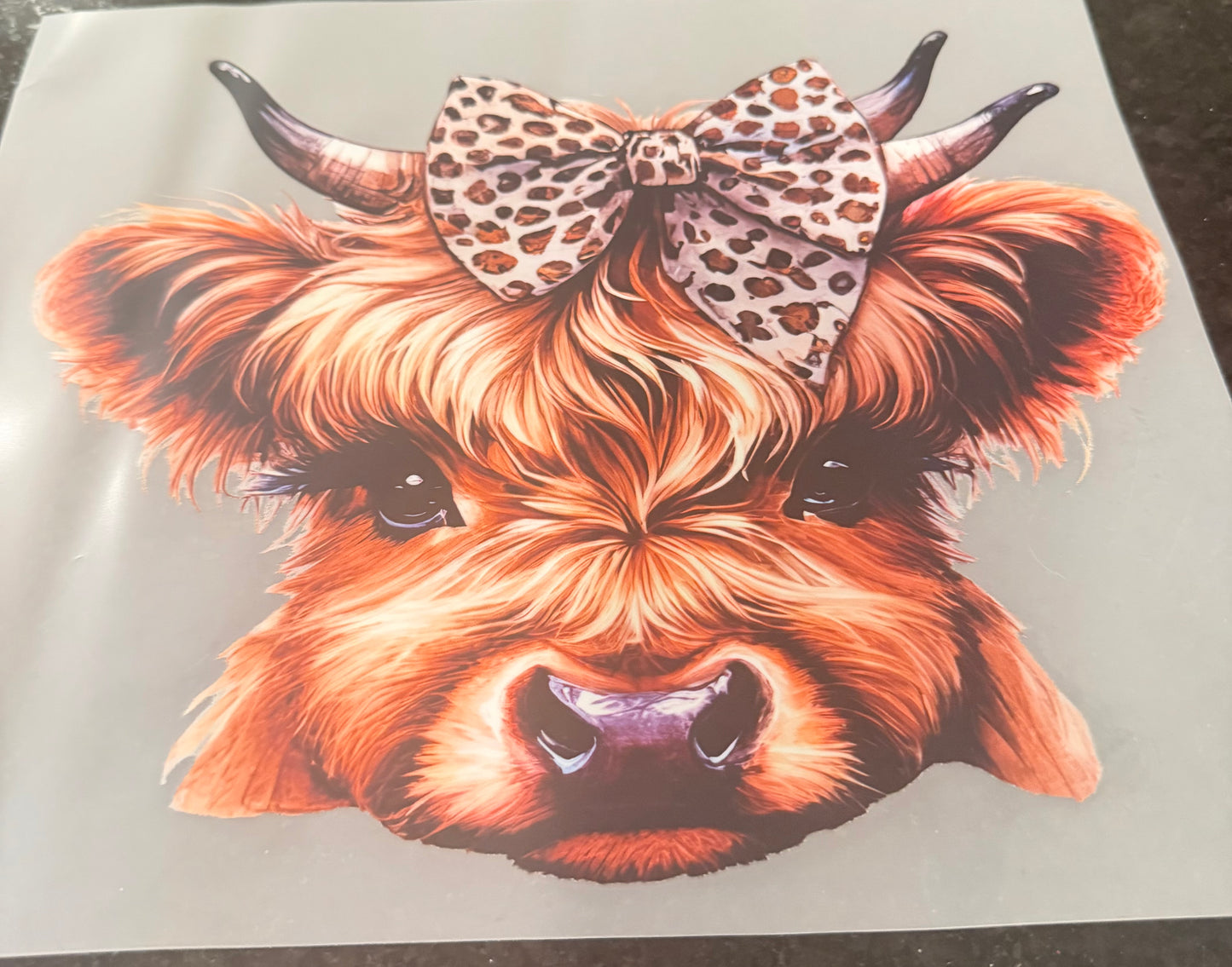 Leopard bow cow