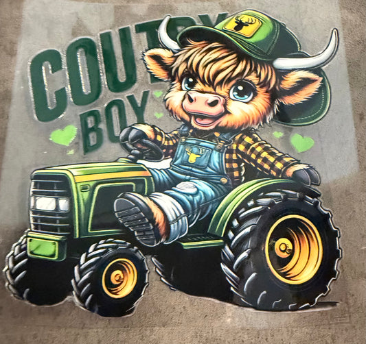 Country boy tractor
