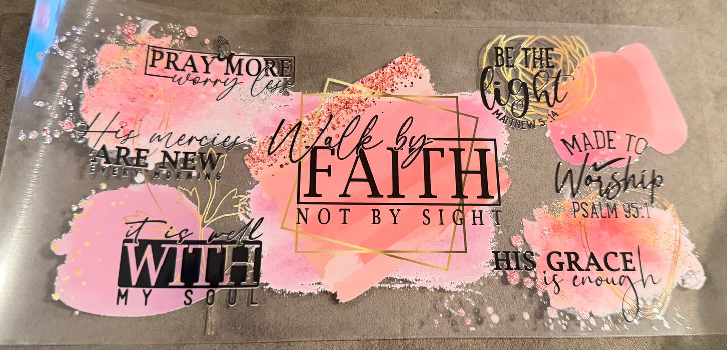 Walk by faith not by sight