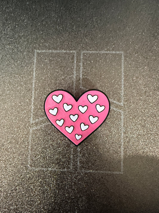 Pink heart topper