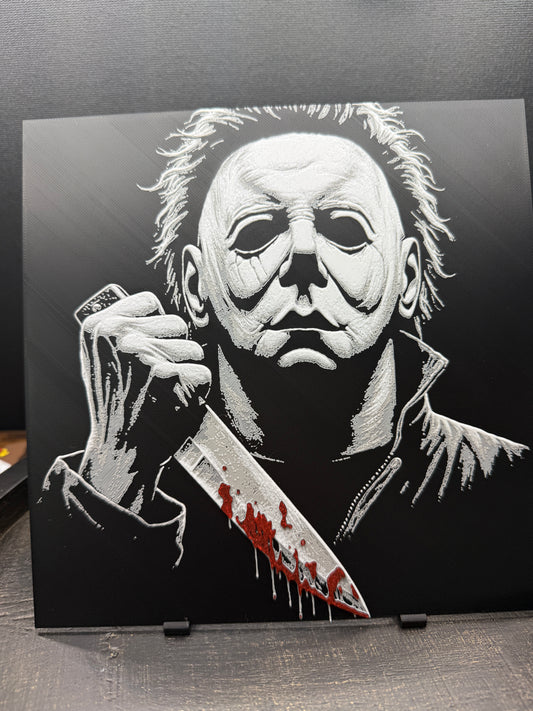 Michael Myers 3d painting