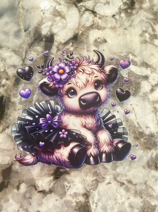 Cow purple black 5