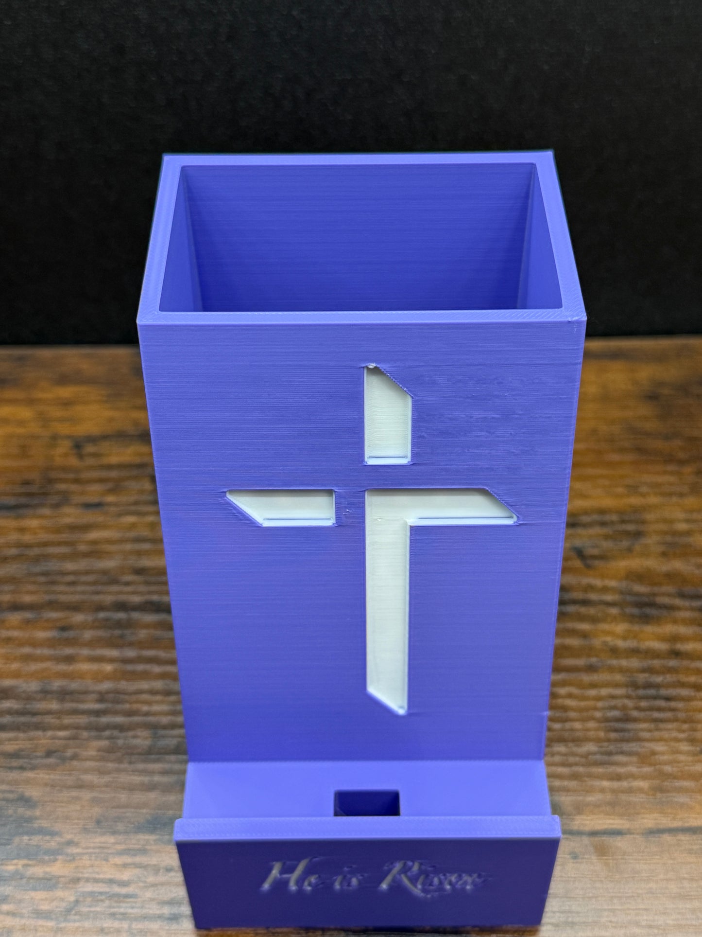 He is Risen phone stand and pen holder combo