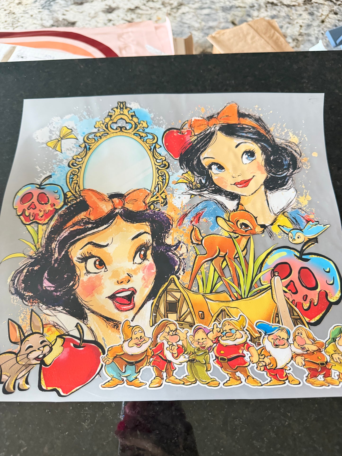 Snow White, and dwarfs