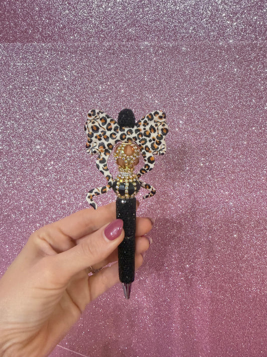 Cheetah print bow