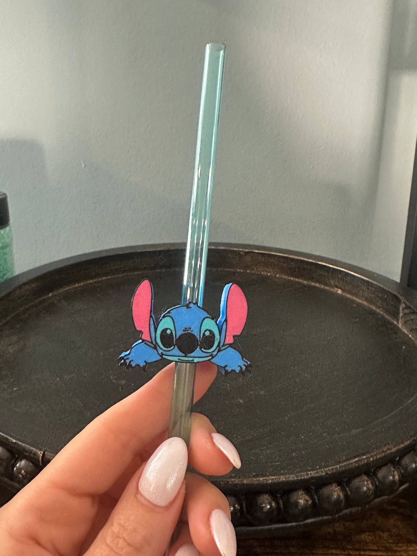 Stitch straw topper