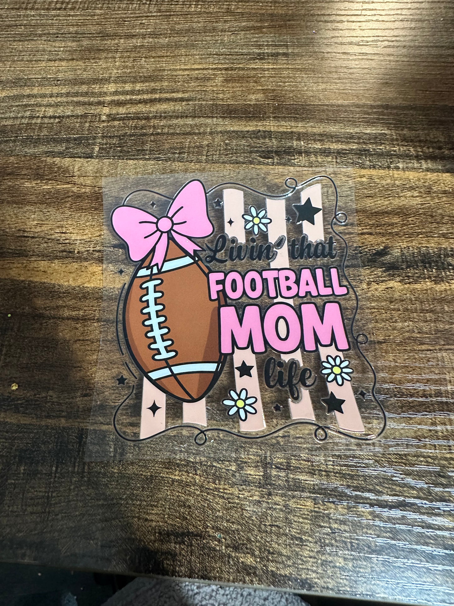 Football mom decal