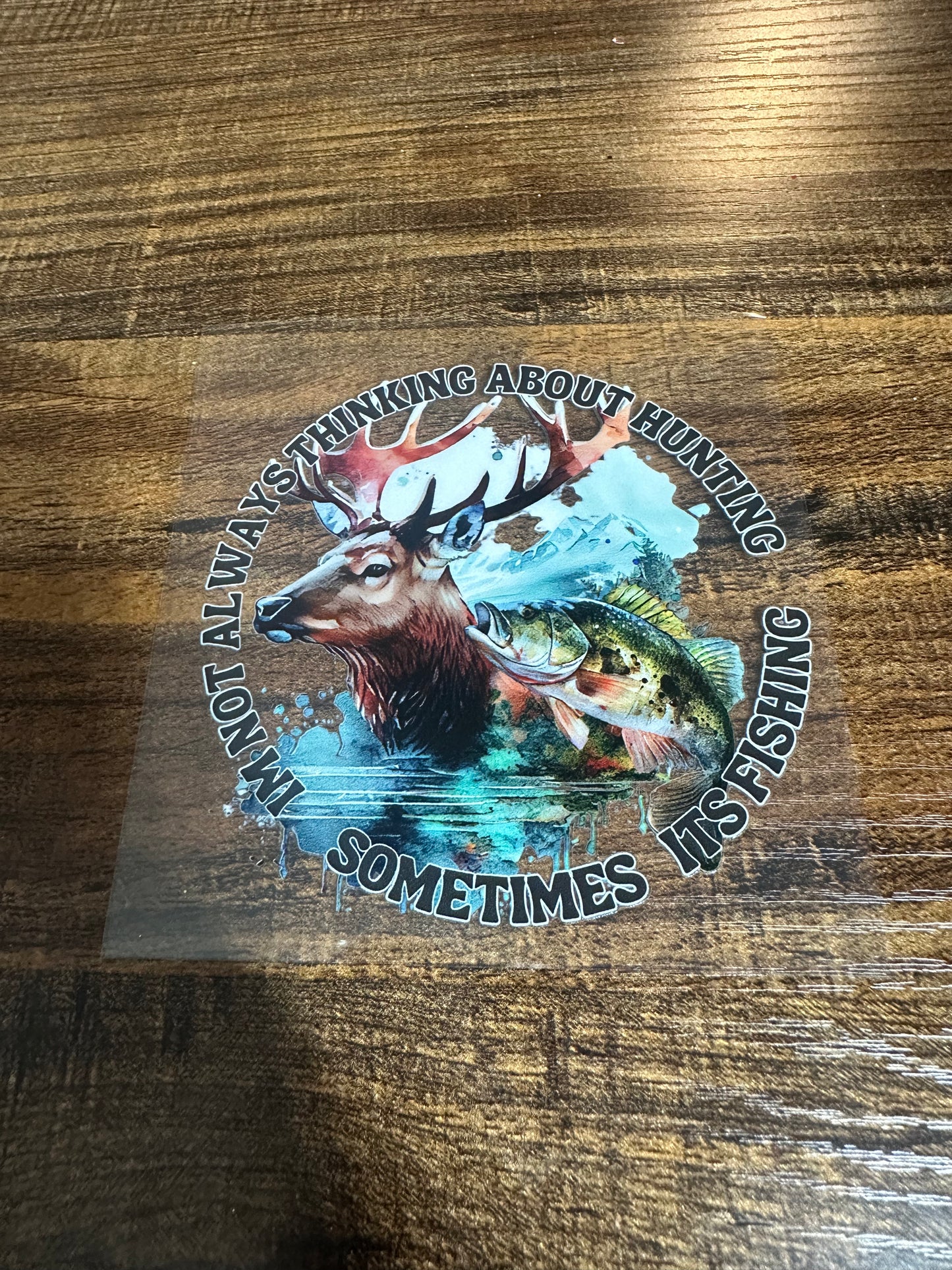 Hunting fishing decal