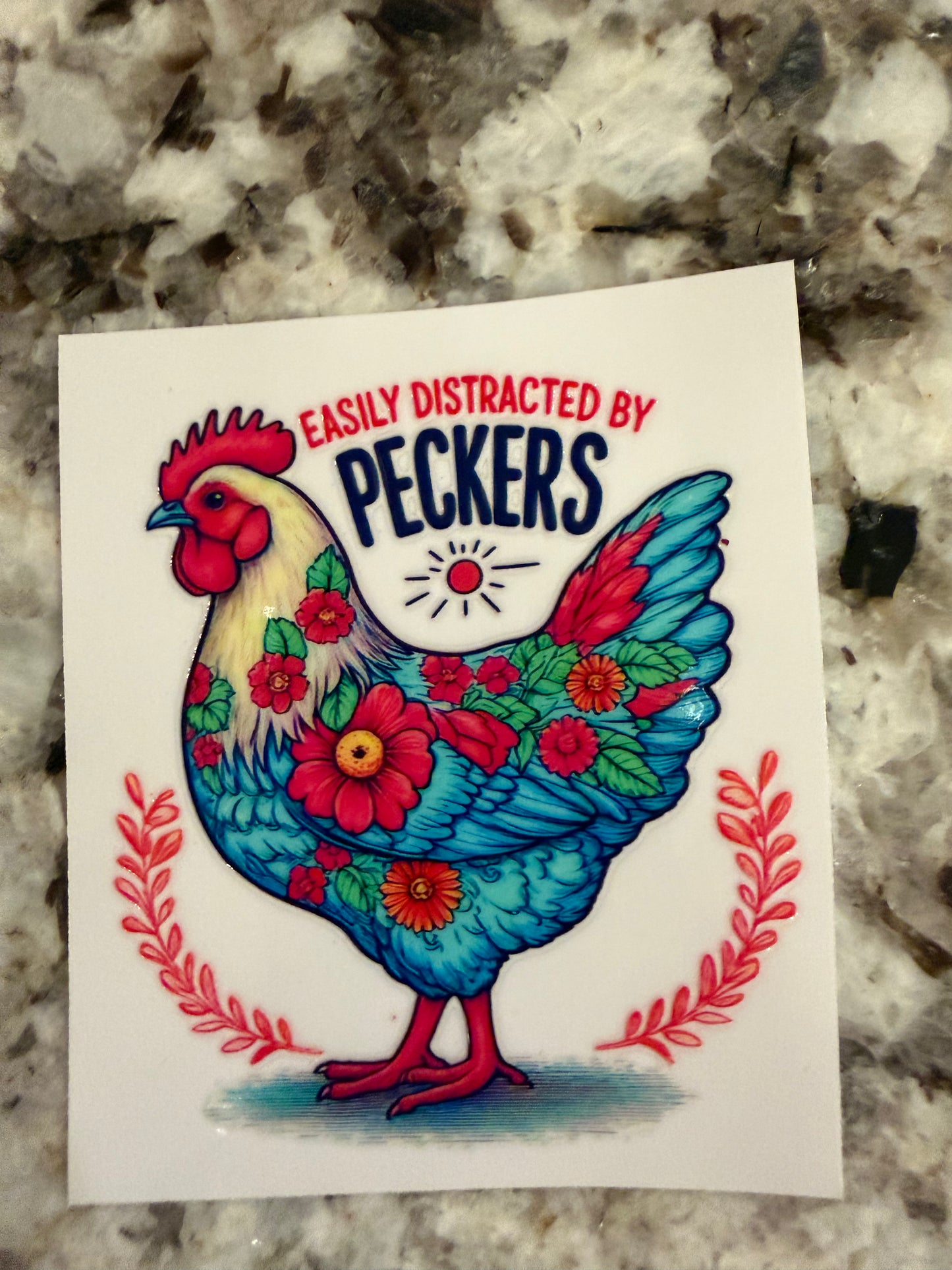 Easily distracted by peckers