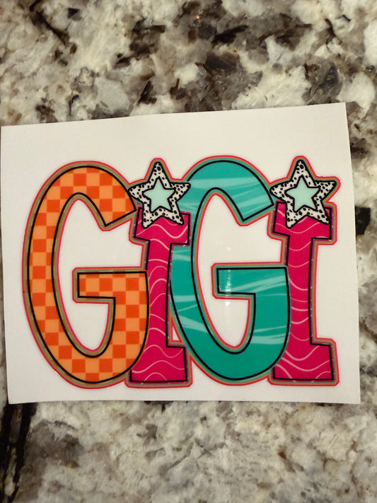 Gigi decal