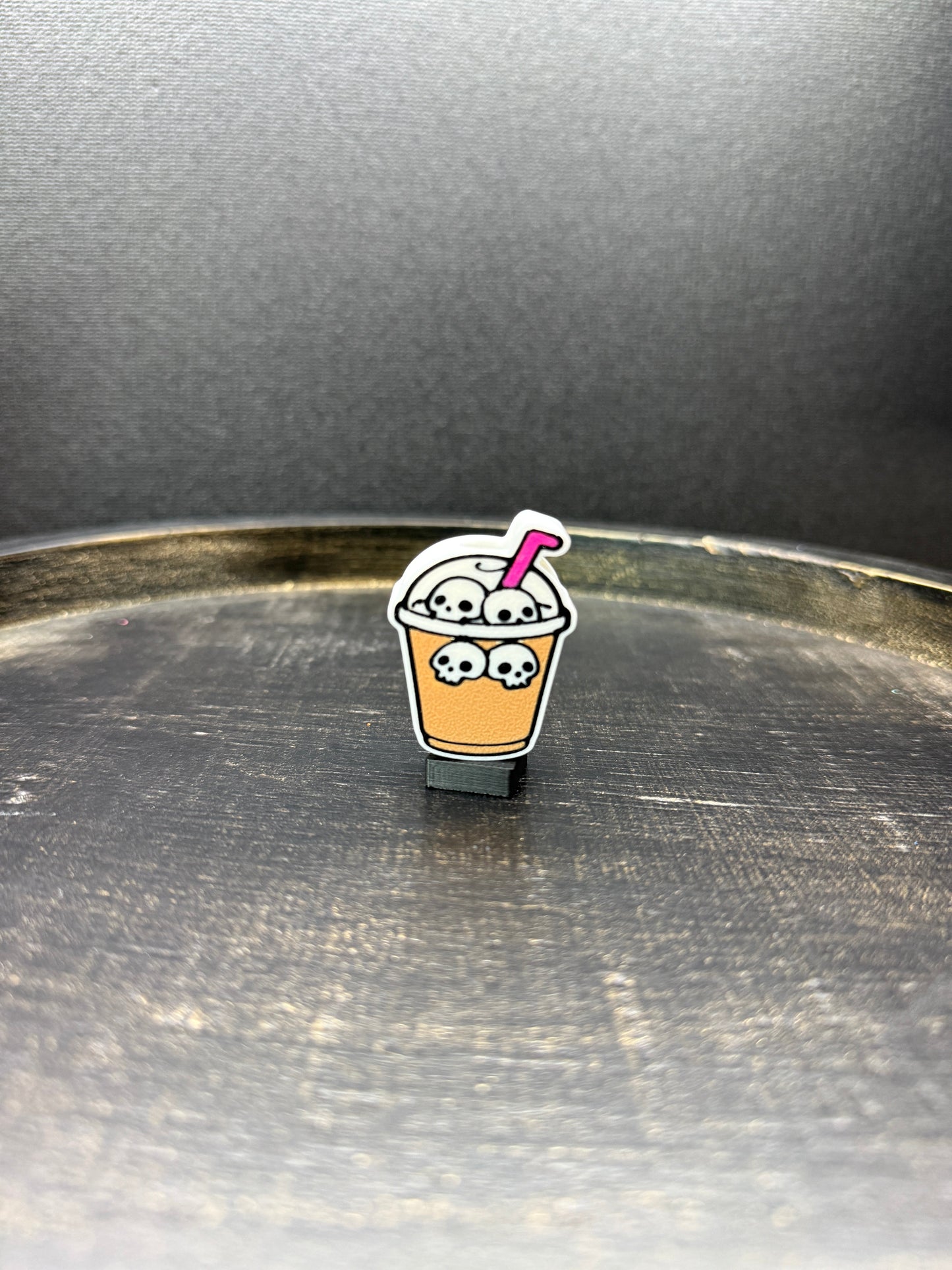 Skull Iced Coffee Topper