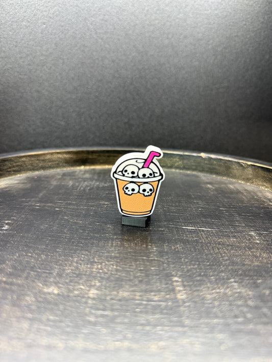 Skull Iced Coffee Topper