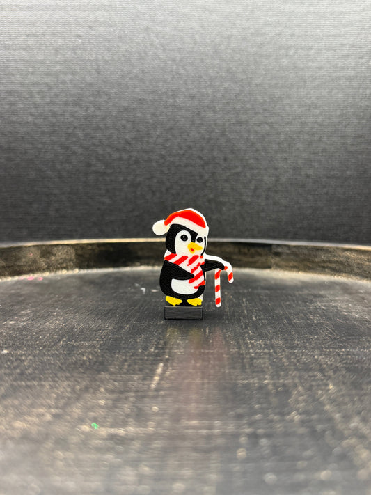 Penguin with Candy Cane Topper