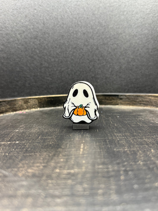 Ghost and Pumpkin Topper