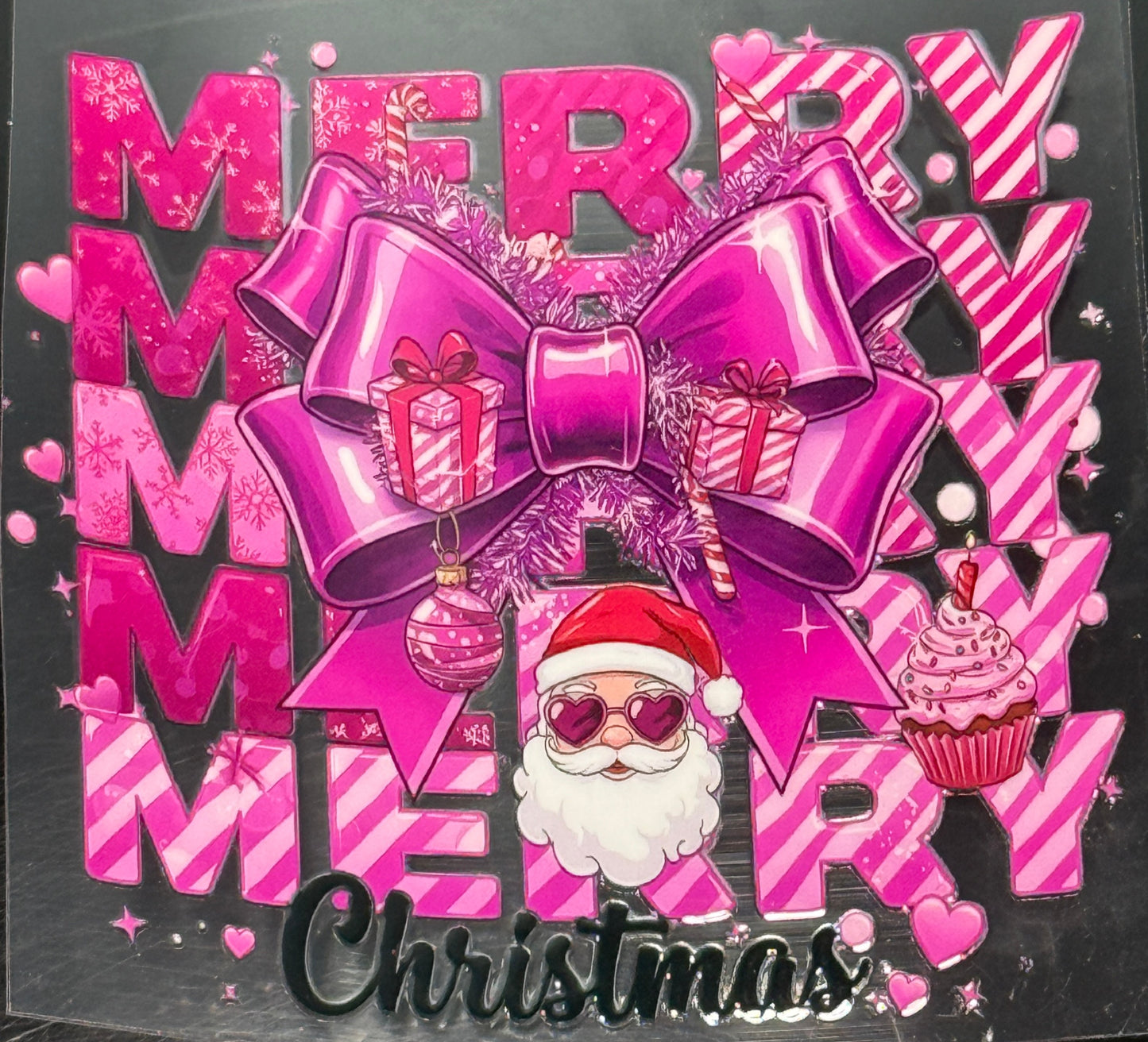 Merry Christmas with cool Santa wrap