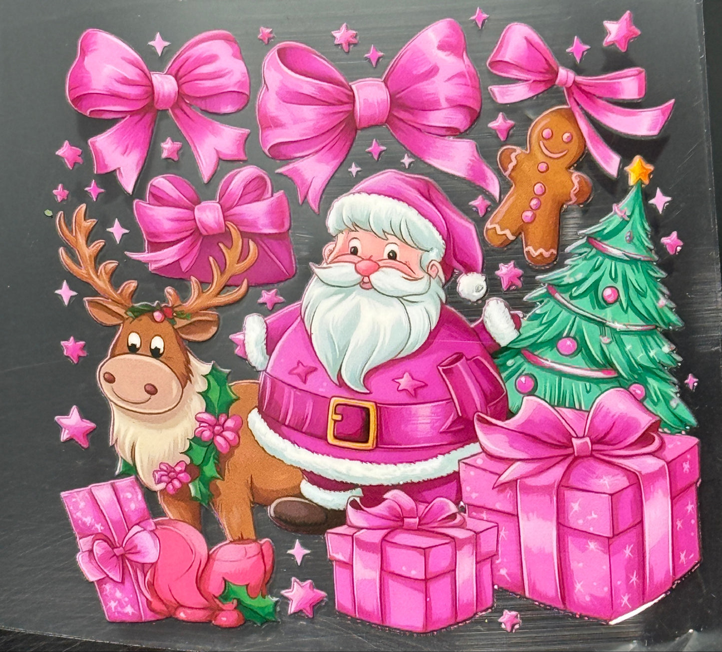 Santa with Reindeer wrap