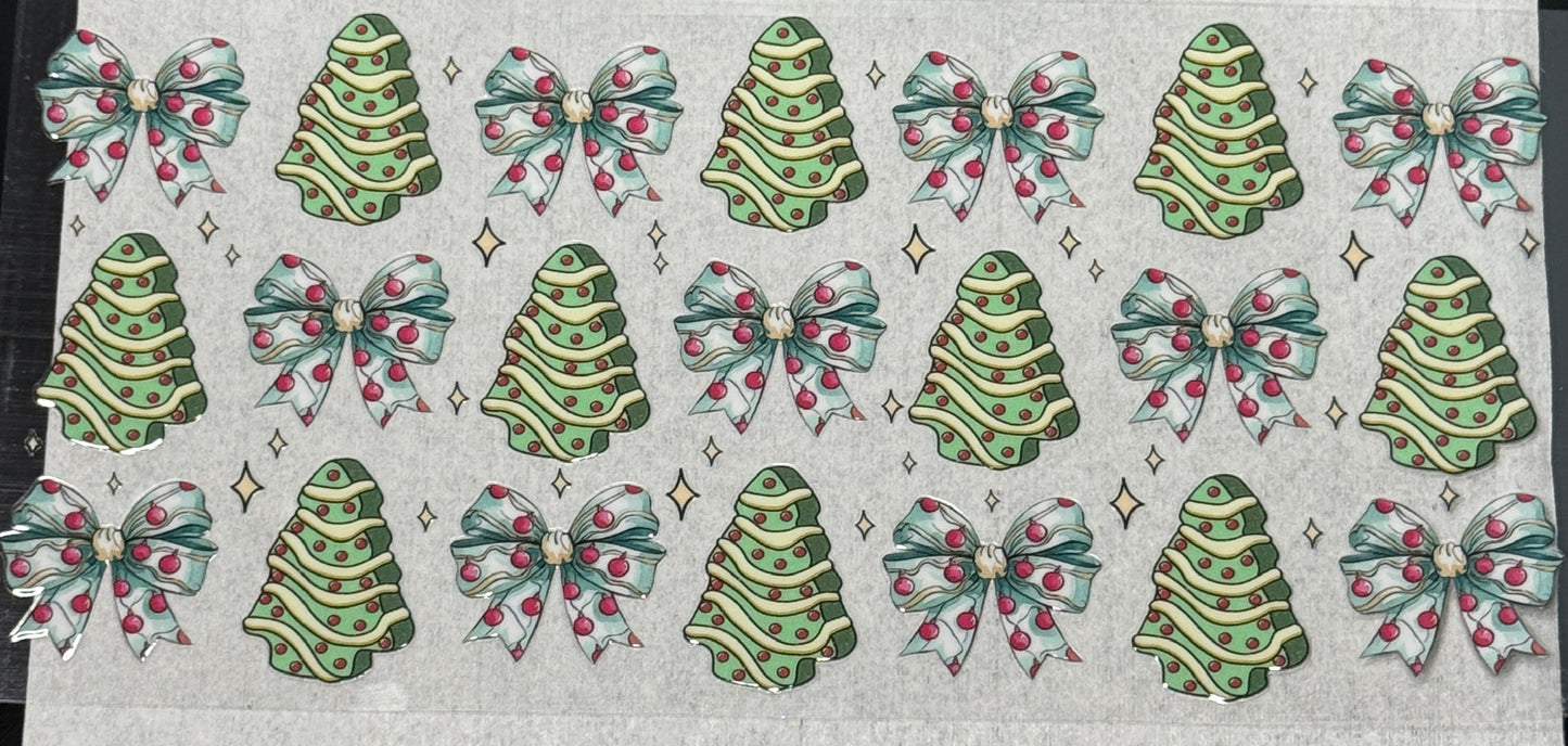 Christmas cake and bow wrap v2