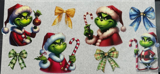 Grinch with candy cane wrap