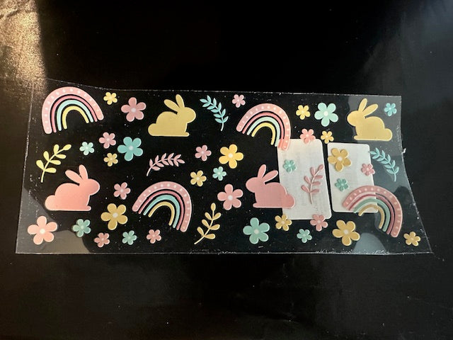 Bunny and rainbows