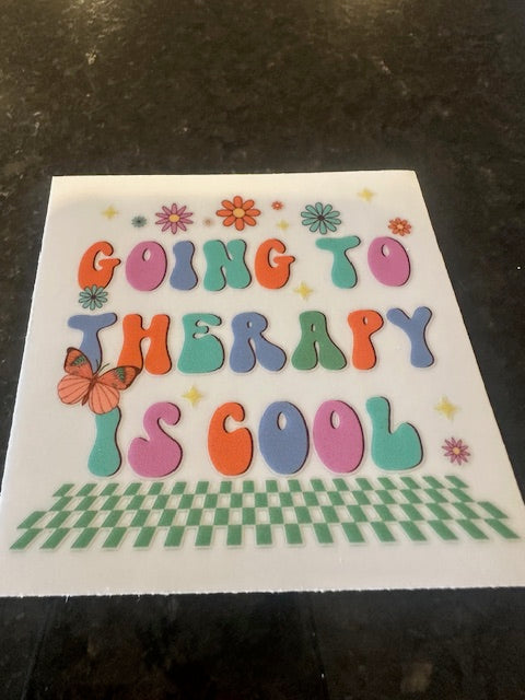 Going to therapy is cool