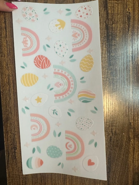 Easter eggs and rainbows