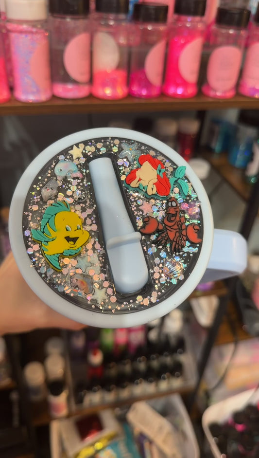 Waffle 40oz stainless steel mermaid